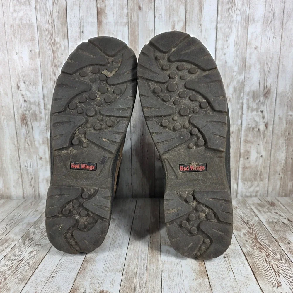 Red Wing Waterproof Work‎ Boots Steel Toe EH Safety Brown Leather 11.5